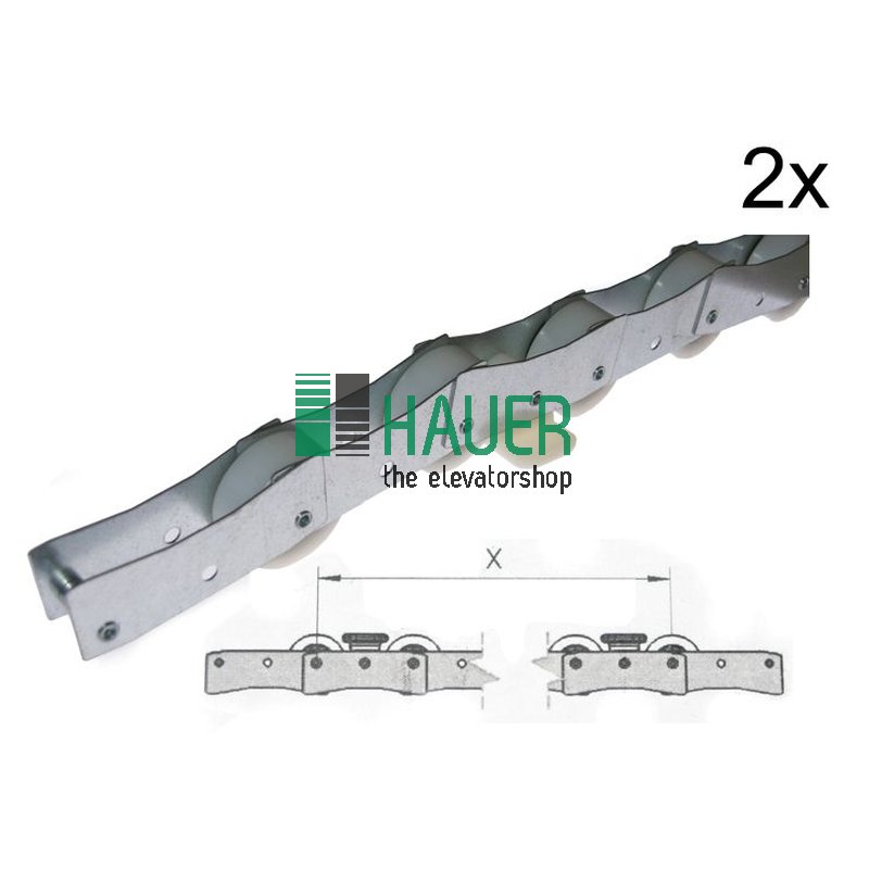 S Umlenkkette F1200 weiße Rolle (Set=2St.)
