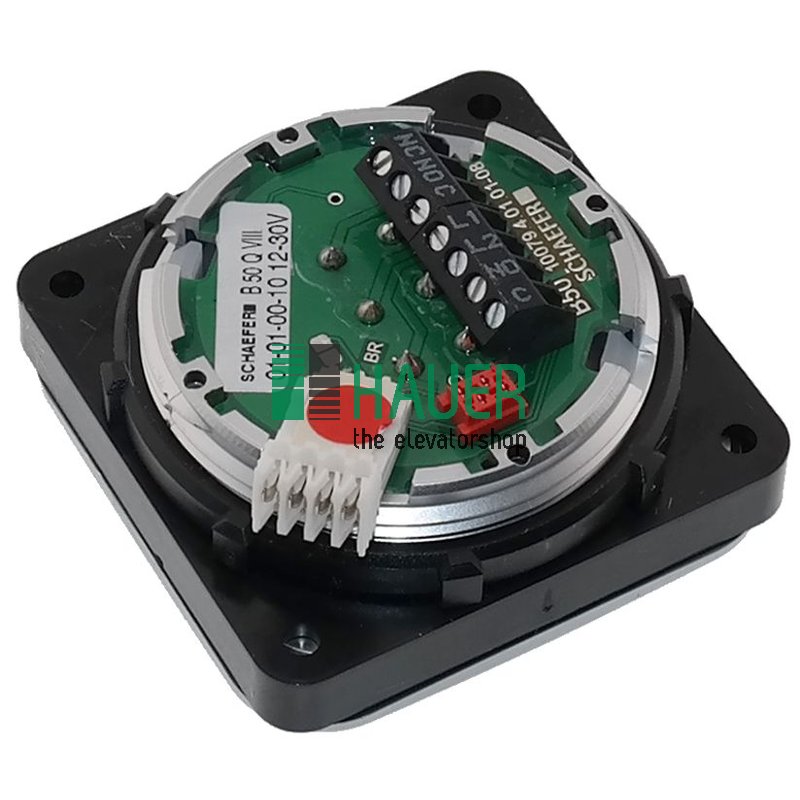 B50Q XL,Geh. P-Cr,VIII, 12-30V rot,Tastpl.V2A matt, Gepr.u. Braille, 3