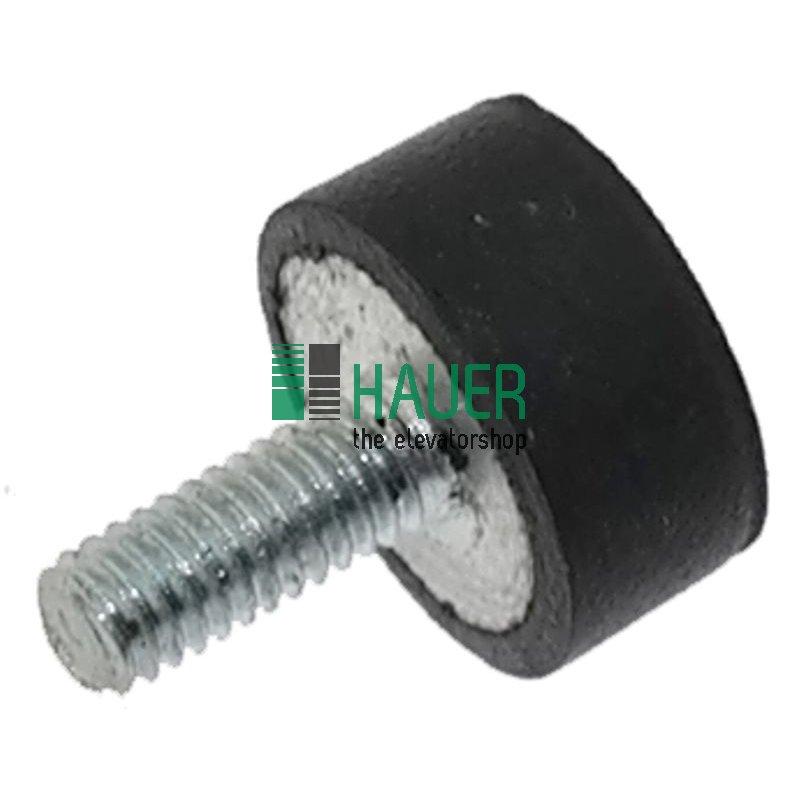 Gummipuffer M4x10, Durchmesser 16x6
