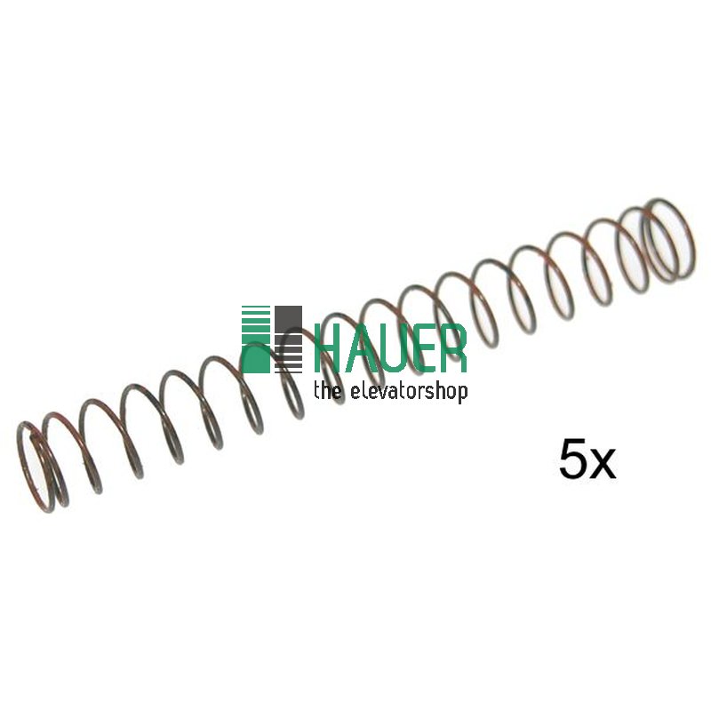 Druckfeder für Hakenriegel Kabinentürverriegelung  Set=5 St.