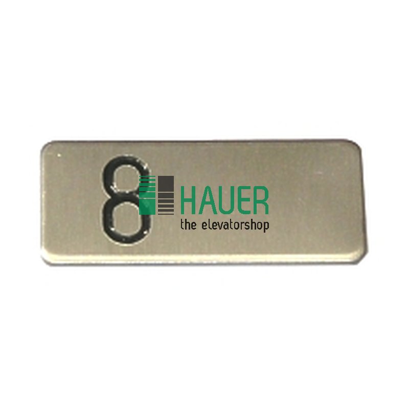 Bouton COP300, acier, insert 8