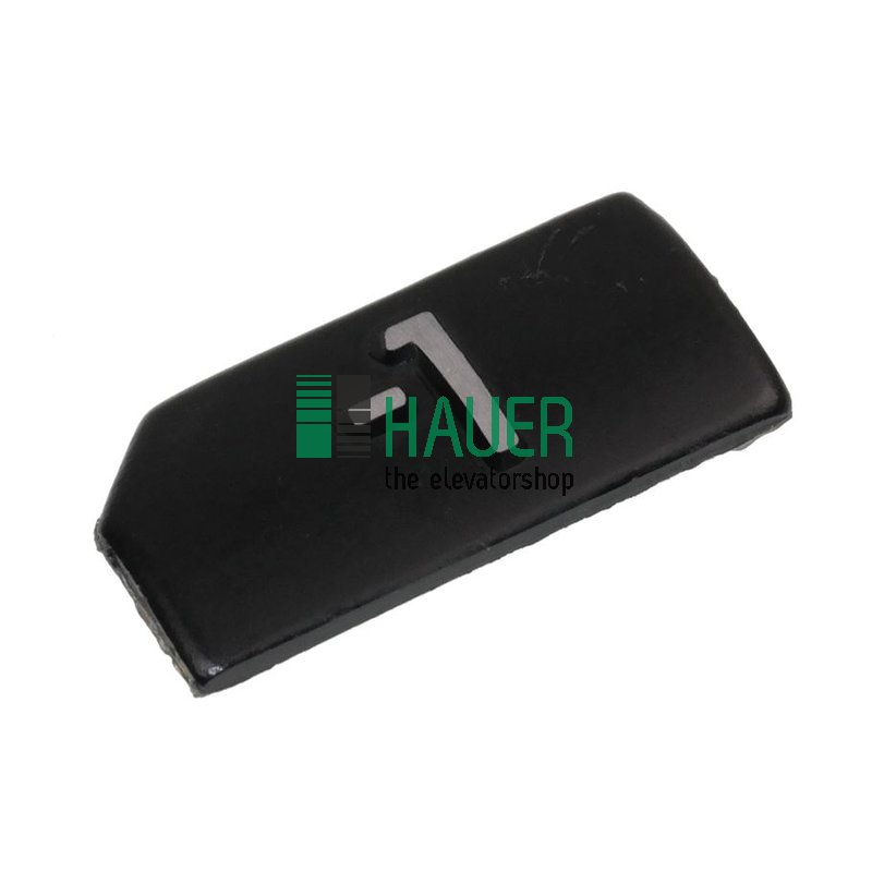 Bouton poussoir M10 AL noir tactile, -1