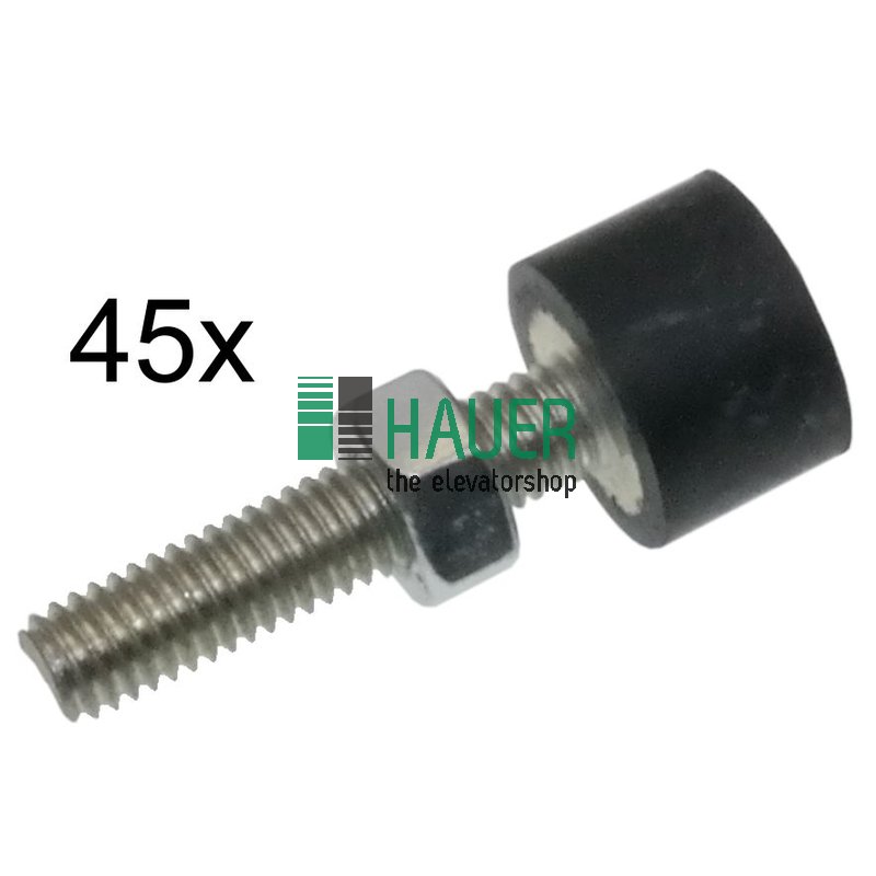 Gummipuffer D15/M6*39, Set=45