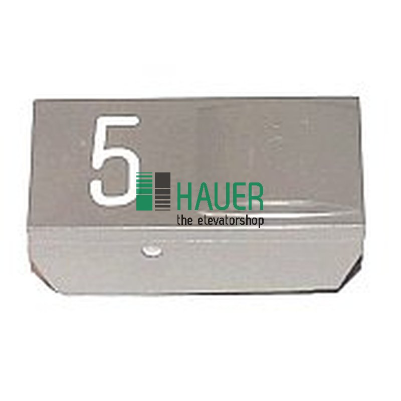 Bouton poussoir, insertion S-gris, sans lentille, 5