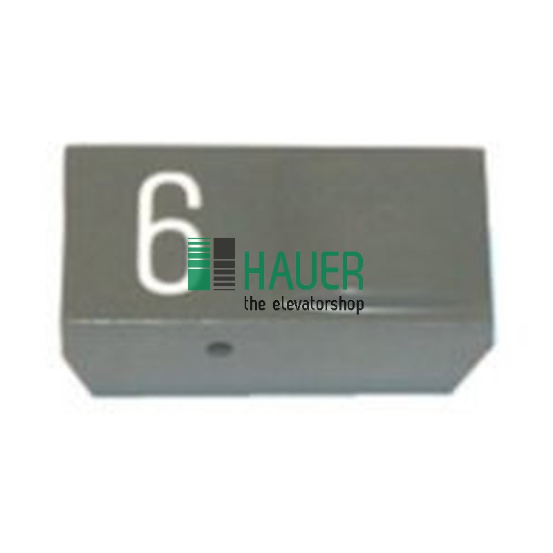 Bouton poussoir, insertion S-gris,sans lentille, 6