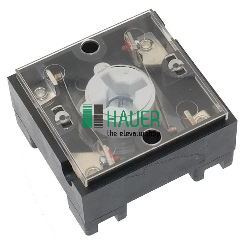Bottom part for key switch RC, spring return