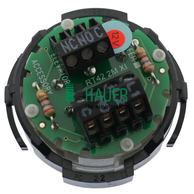 RT42 2M, XI, Geh. V2A pol., Tastpl. V2A permatt., LED blau 12V, gepr. Alarm