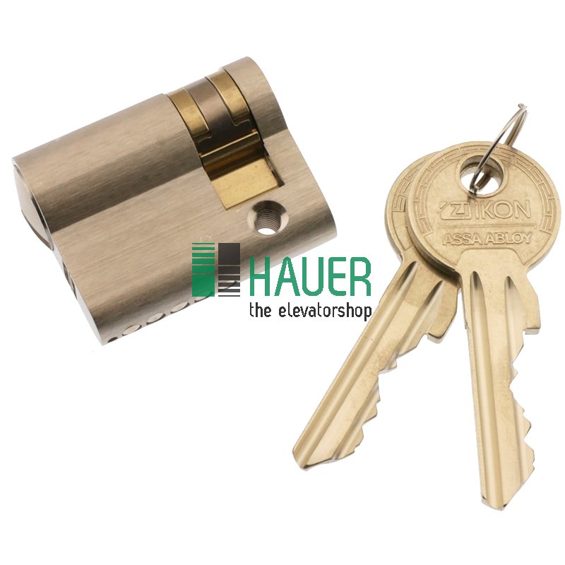 Half cylinder T40mm, locking A
