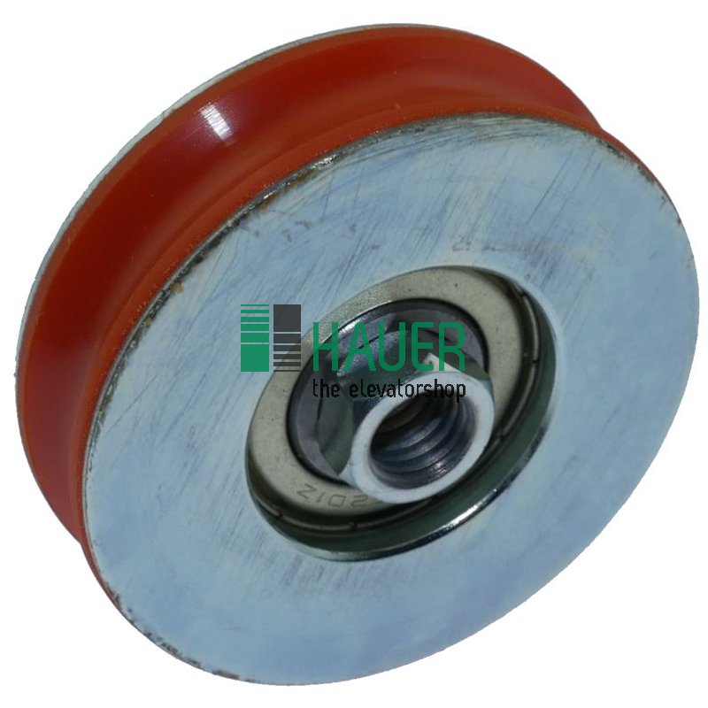 Reinforced roller glass door, internal thread M10
