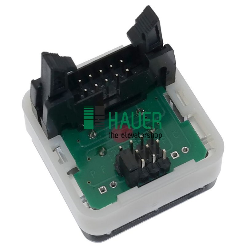 AT33, push button, LED red, flat cable 10 poles, arrow up/down
