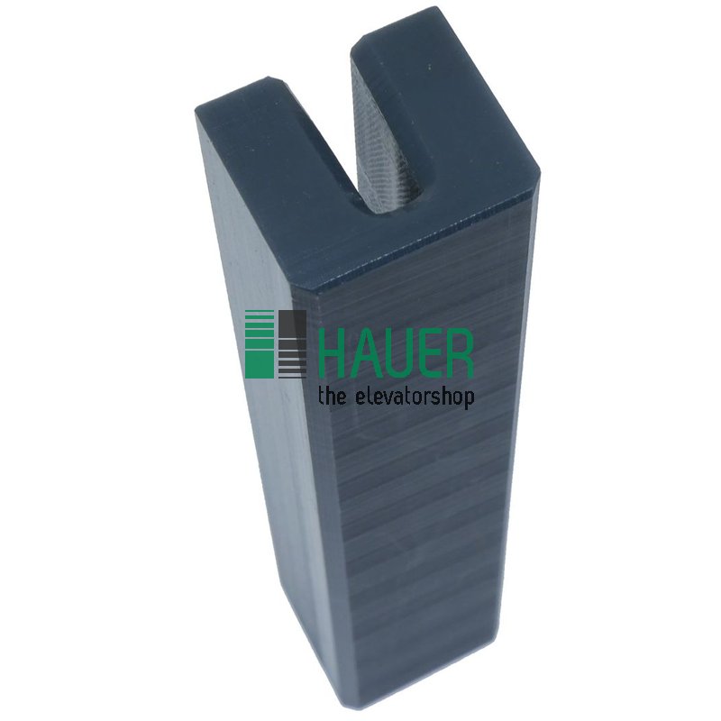 Garniture de coulisseau 5/7 PE, pour rail conique 5/7mm