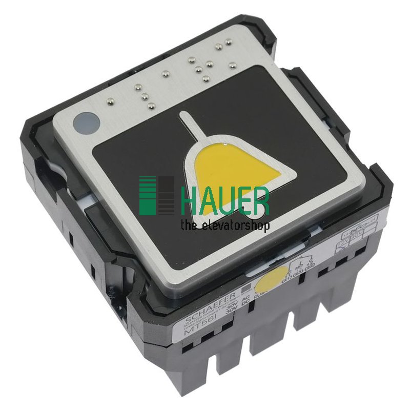 MT56 MB, connection TS1,2NO/NC, 12V yellow, braille, alarm