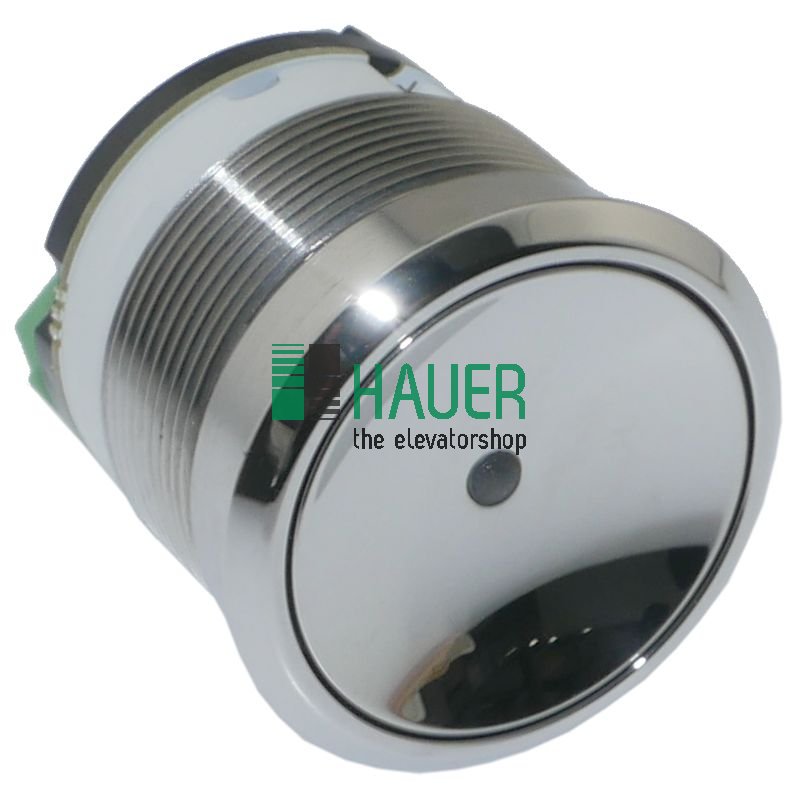 Alarm push button vandal proof, 230V, red, chrome polished