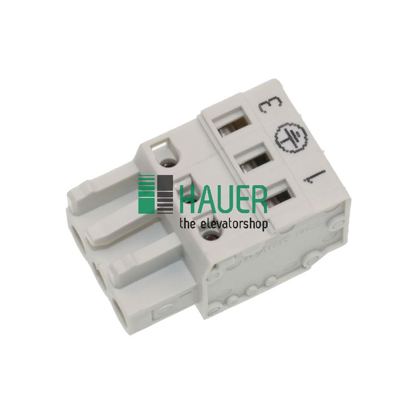 Connector Wago,  female, 3 poles