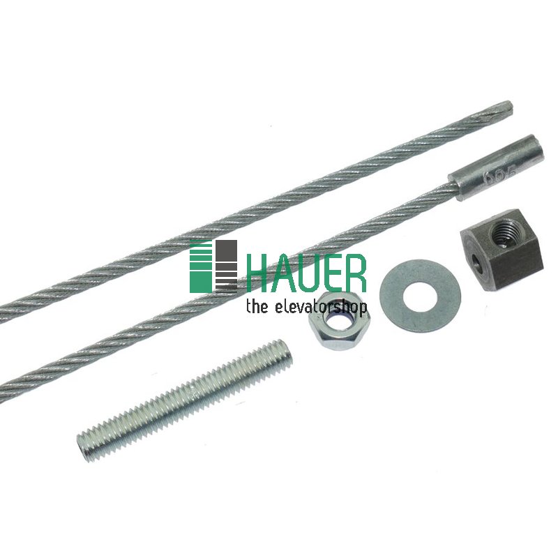 Câble de porte pour porte TTK28, 4 panneaux, co=1400mm, ouverture centrale