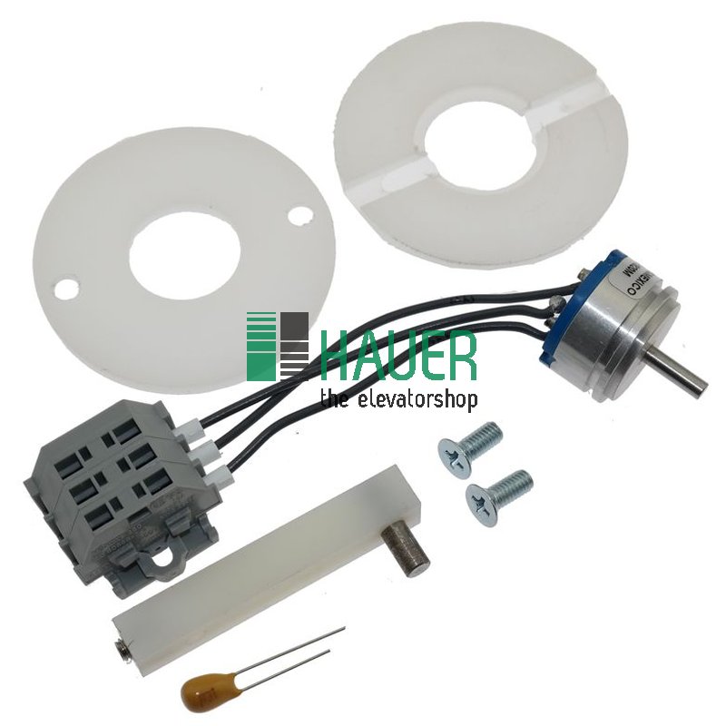 ADC, Potentiometer für Einstellbereich 1 Umdrehung