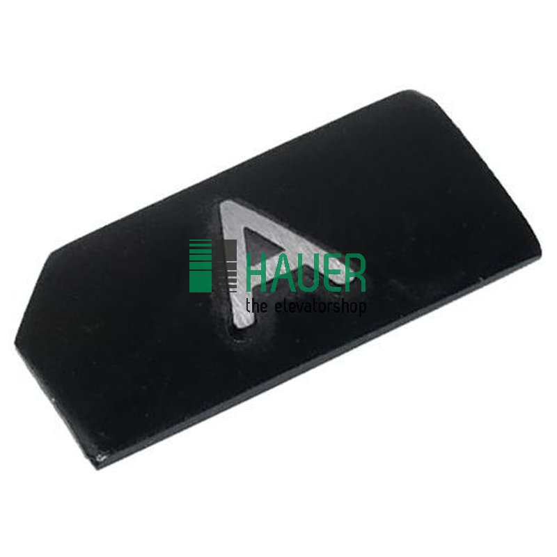 Bouton poussoir M10 AL noir tactile, A