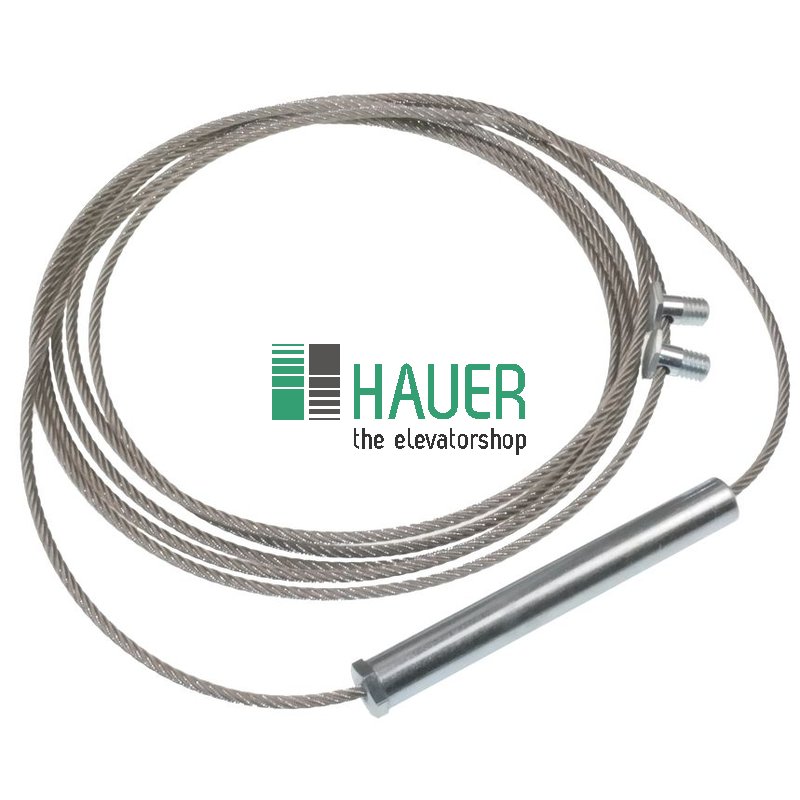 Cuerda puerta, fijacion soporte, 2 hojas, central, TB=750