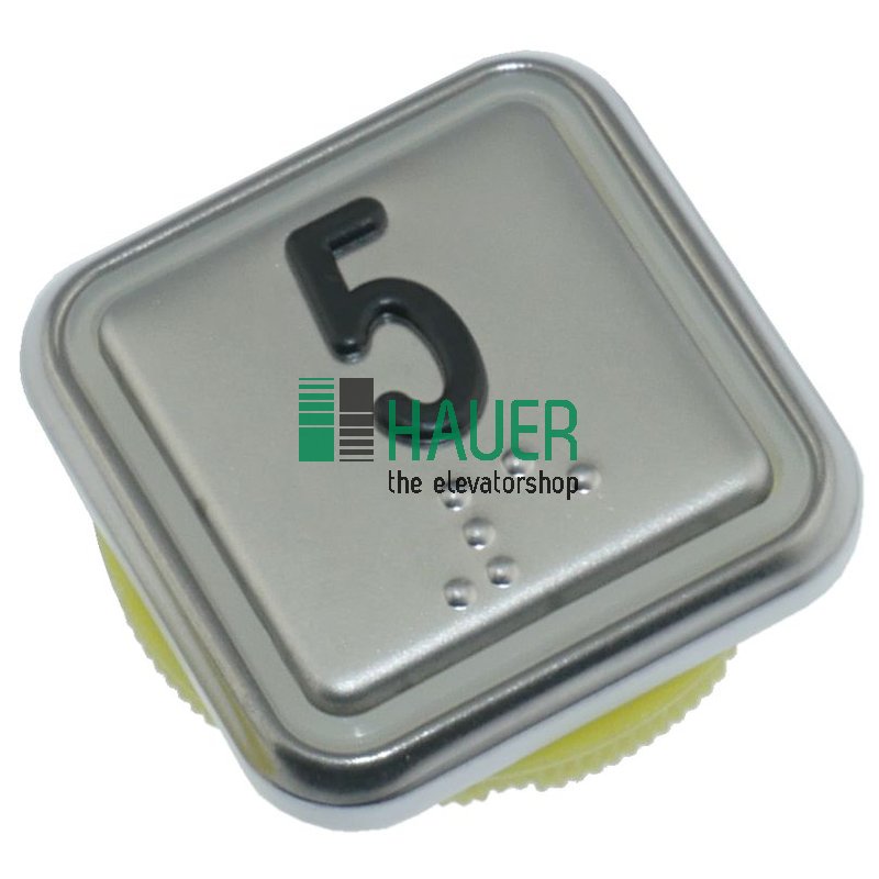 Base de boutons-poussoirs p. Haushahn, sans circuit imprimé, braille tactile 5