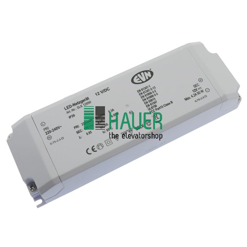LED-Netzgerät EVN SLK12050, 12VDC, 1-5W, IP20