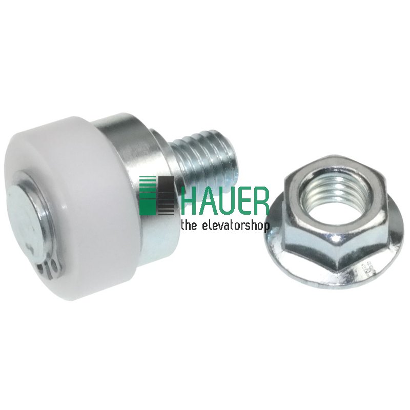 Contrarodillo D25 con inserto roscado y tornillo, Rathgeber