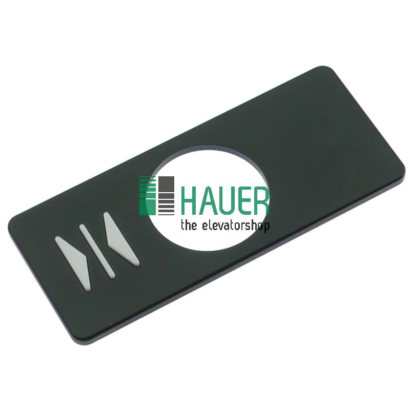 Abdeckung, graviert, Tür zu