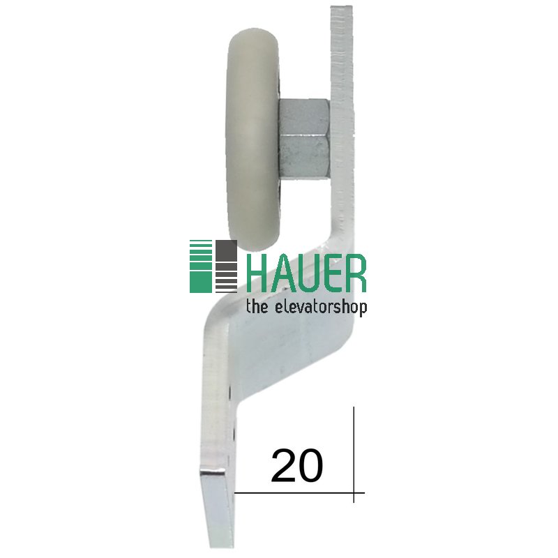 Hanger roller, cranked (slow)