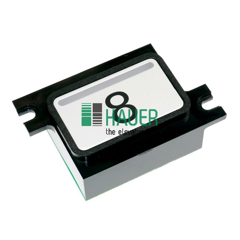 Botonera M, boton c. placa circ. MBQ1 c. confirm.llamada 8