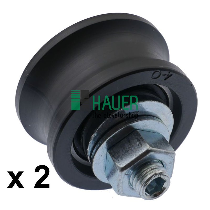 Sematic, Türrolle D36/30*18 Rundrille, M8 mit Exzenter Set = 2 Stück