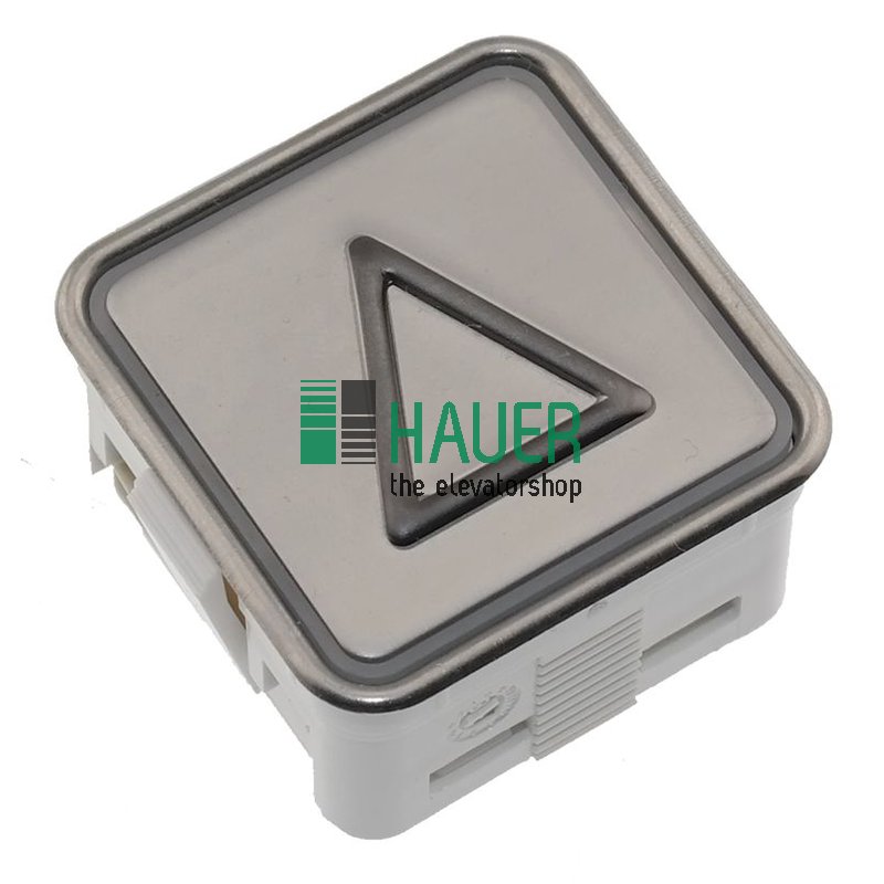 Kleemann Taster MT42KLE, LED 30V rot, Tastpl.V2A matt., gepr. Pfeil auf
