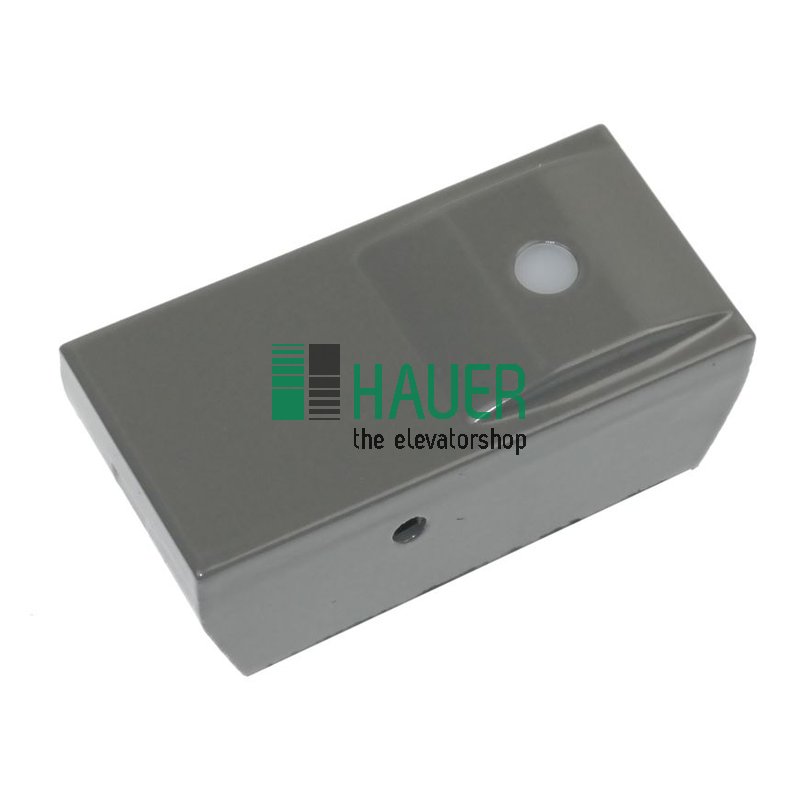 Push button, insert S-grey, with lense, blank