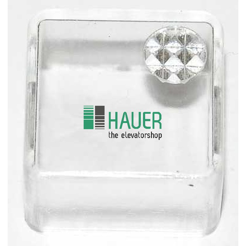 Bouton course courte 24V bouton, couvercle transparent