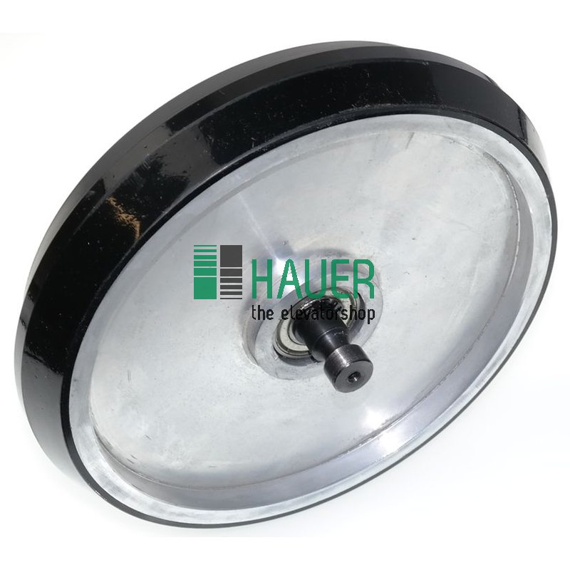 Laufrolle D200 Aluminium mit Pu Auflage weich