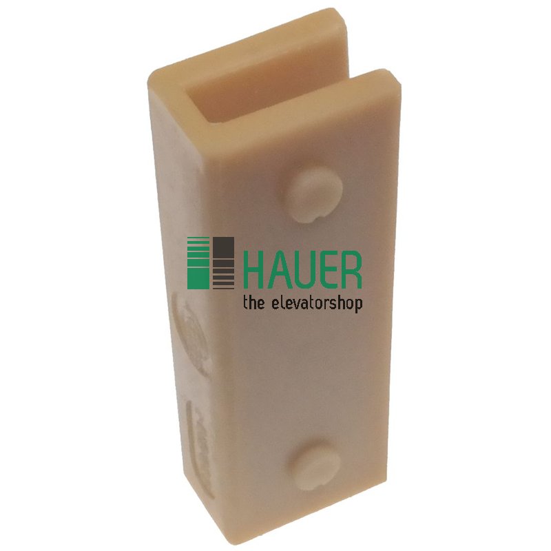 Guide shoe insert 100*35.4*23, 6.5 mm groove