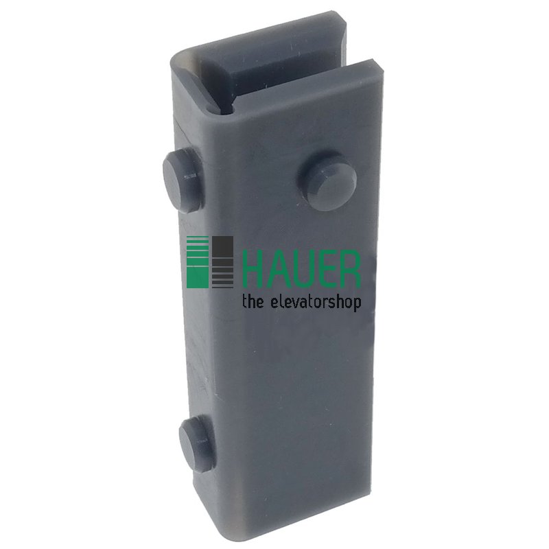 Guide shoe insert EK6PE (black) rail 6